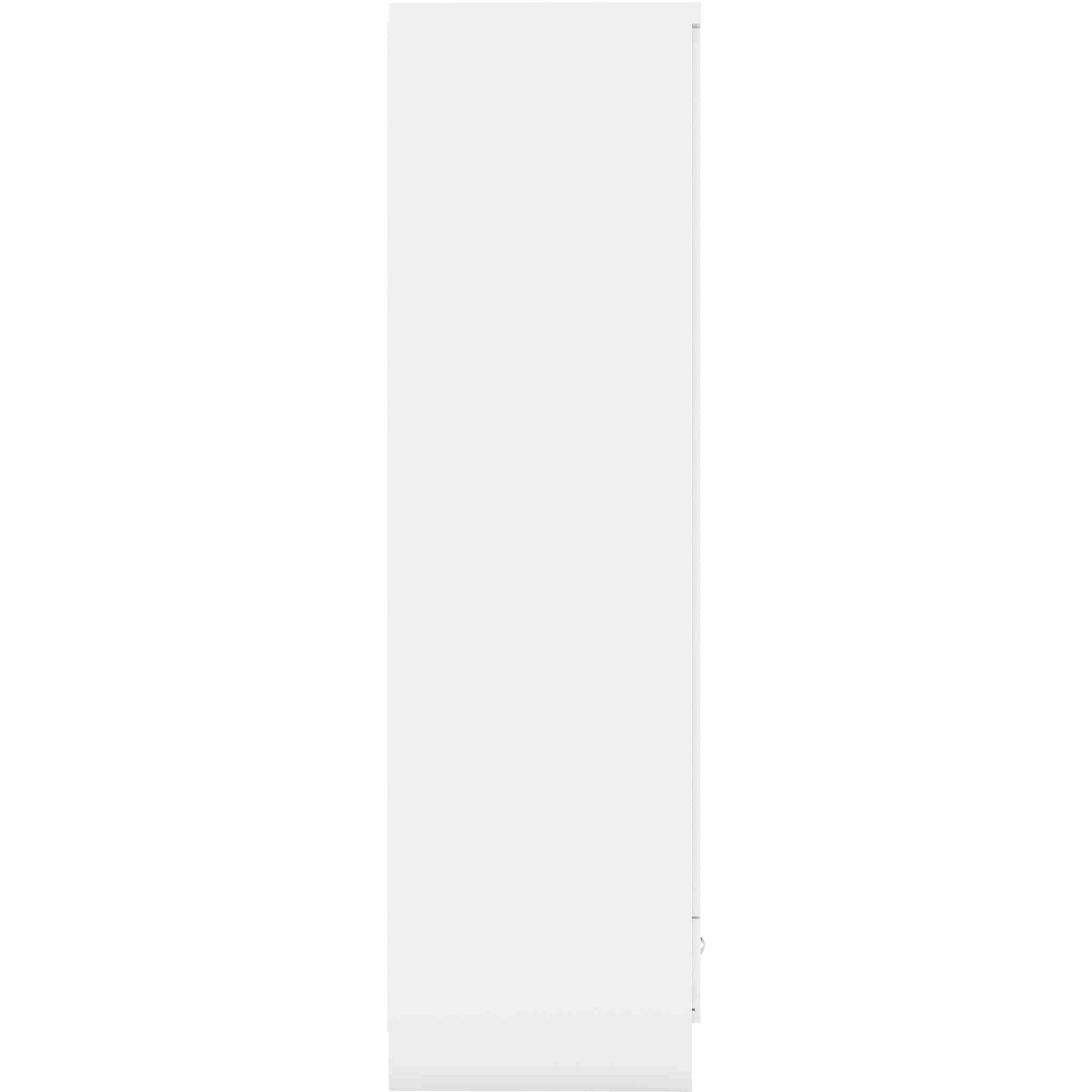 Nevada 1 Door 1 Drawer Wardrobe - White Gloss