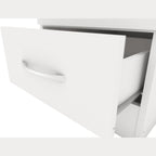 Nevada 1 Door 1 Drawer Wardrobe - White Gloss