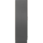 Nevada 2 Door 1 Drawer Wardrobe - 3D Effect Grey
