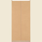 Nevada 2 Door 1 Drawer Wardrobe - Grey Gloss/Light Oak Effect Veneer