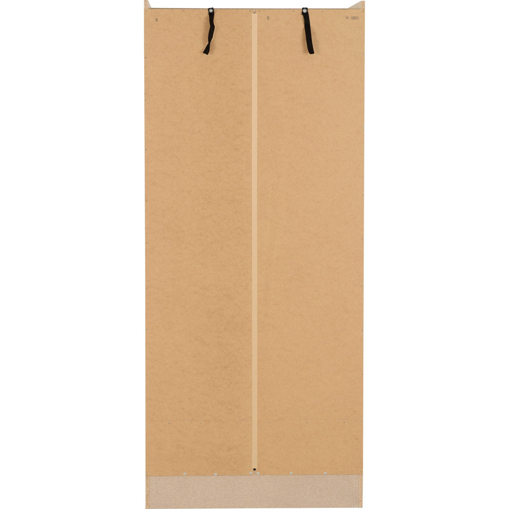 Nevada 2 Door 1 Drawer Wardrobe - Sonoma Oak Effect