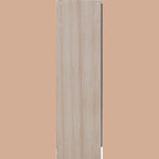 Nevada 2 Door All Hanging Wardrobe - Grey Gloss/Light Oak Effect Veneer