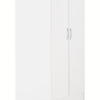 Nevada 2 Door Corner Wardrobe - White Gloss