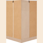 Nevada 2 Door Corner Wardrobe - White Gloss