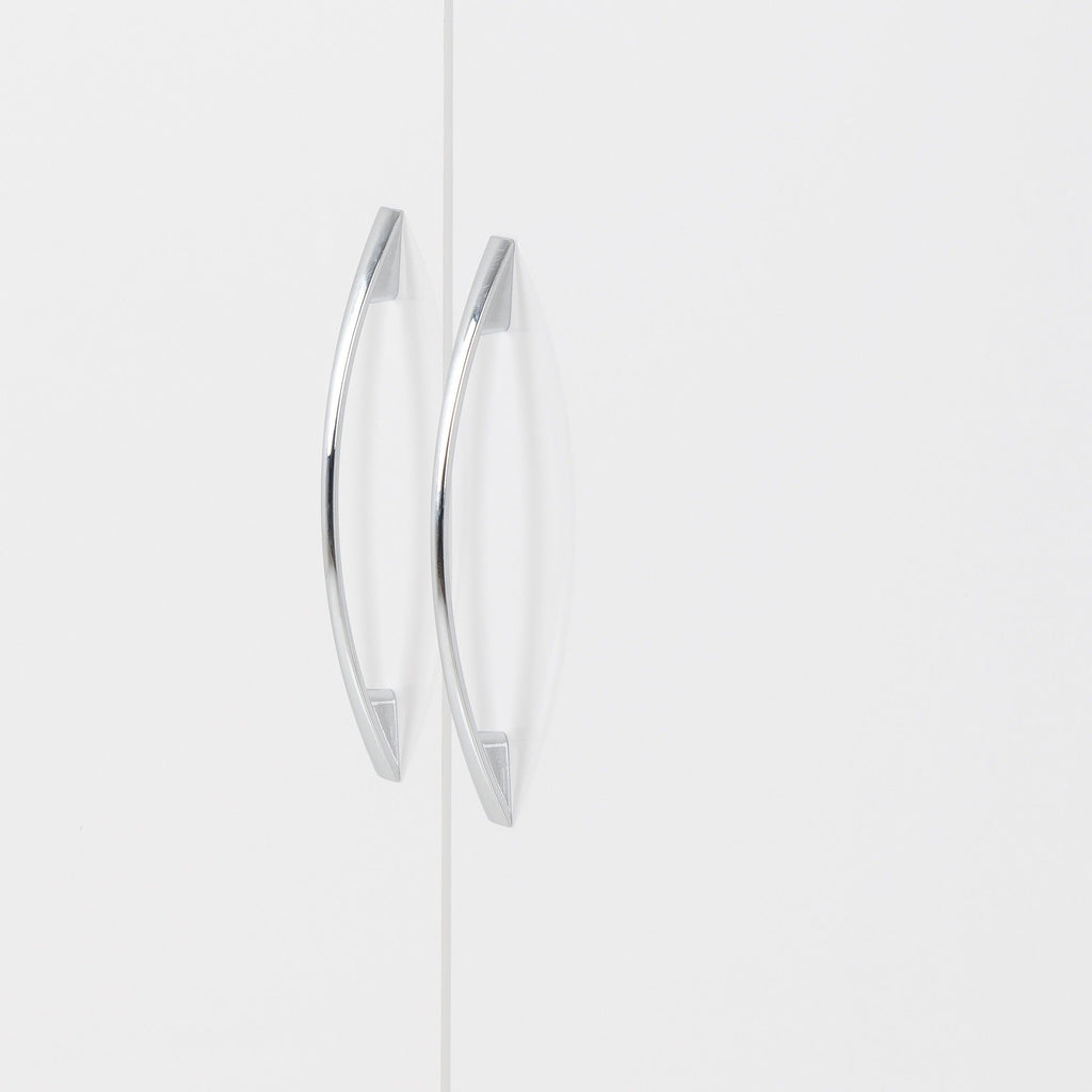 Nevada 2 Door Corner Wardrobe - White Gloss