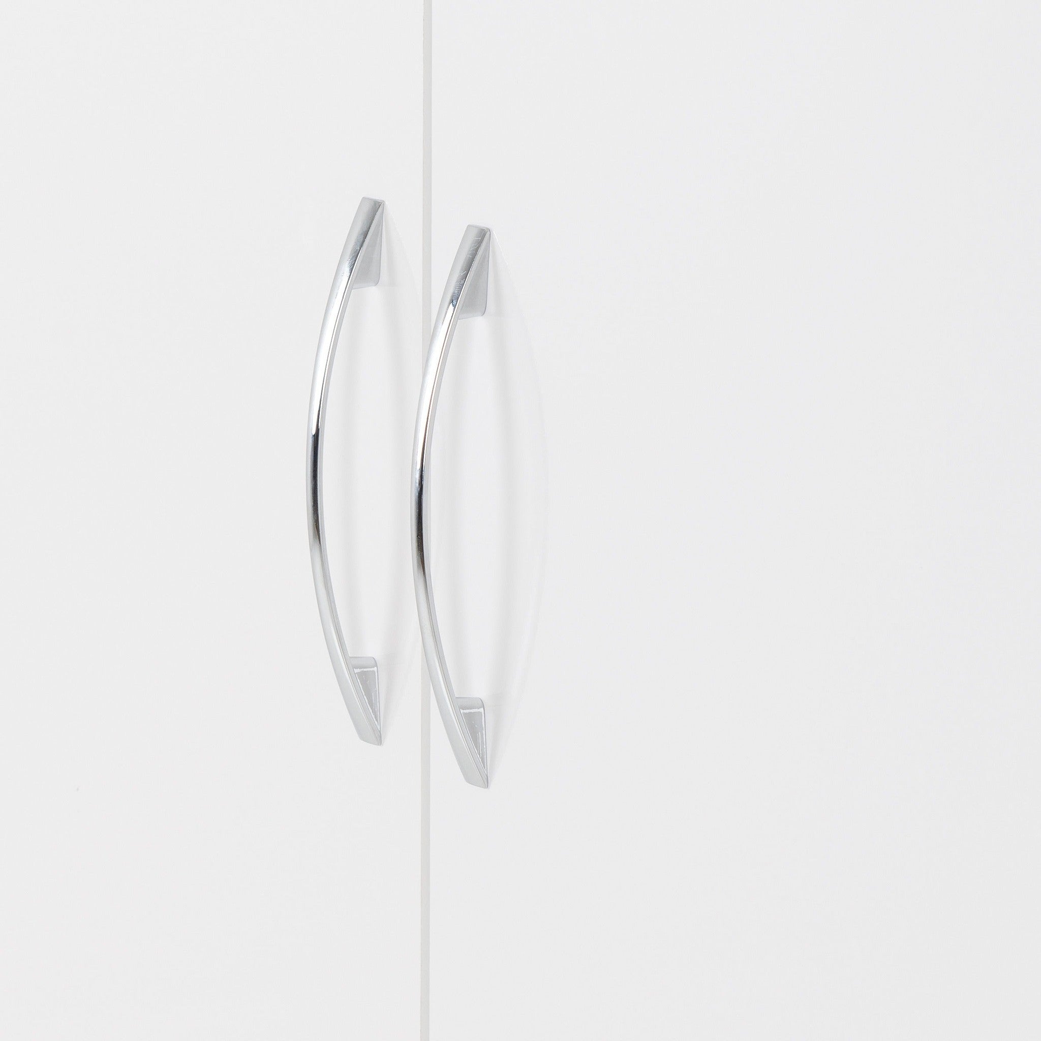 Nevada 2 Door Corner Wardrobe - White Gloss