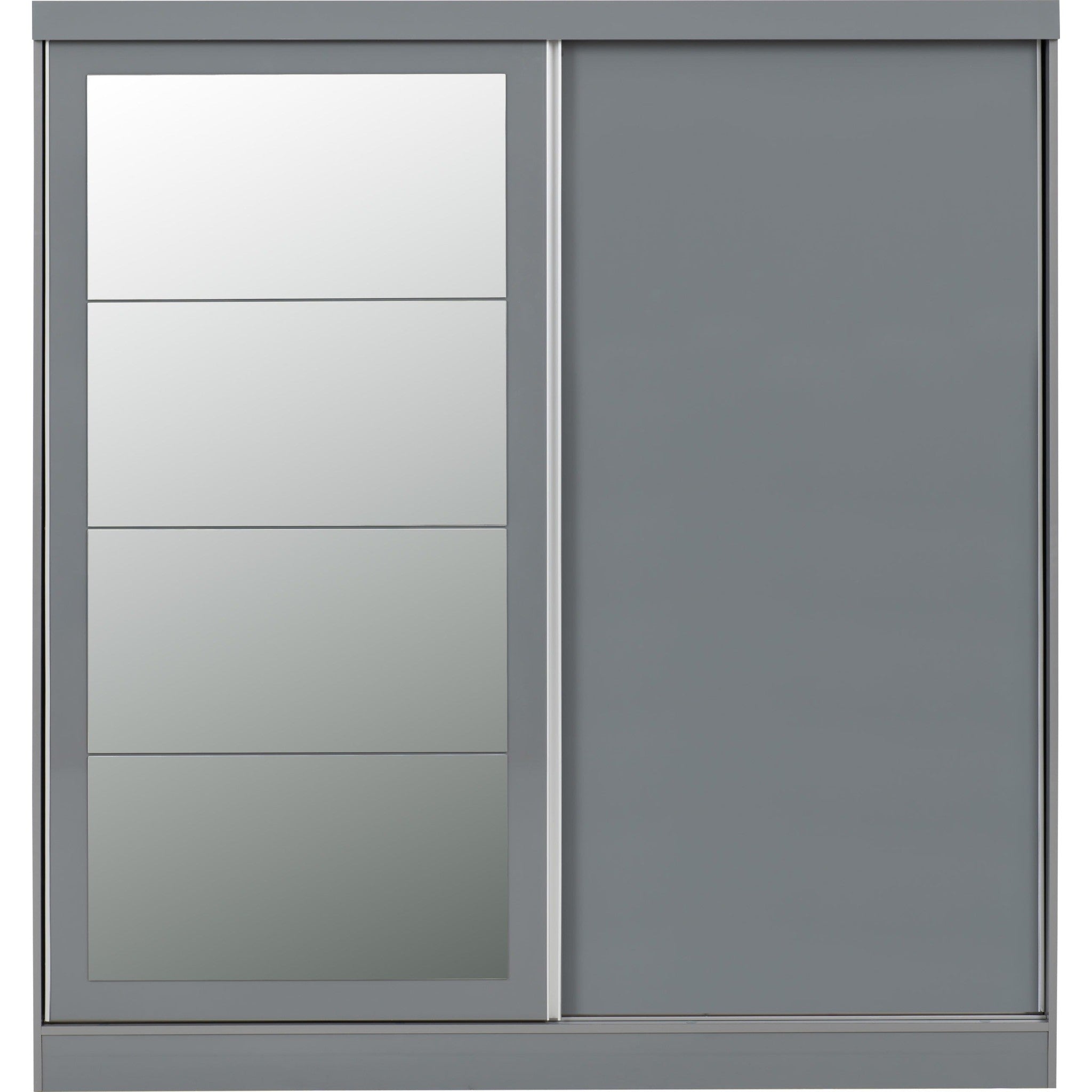 Nevada 2 Door Slider Wardrobe - Grey Gloss