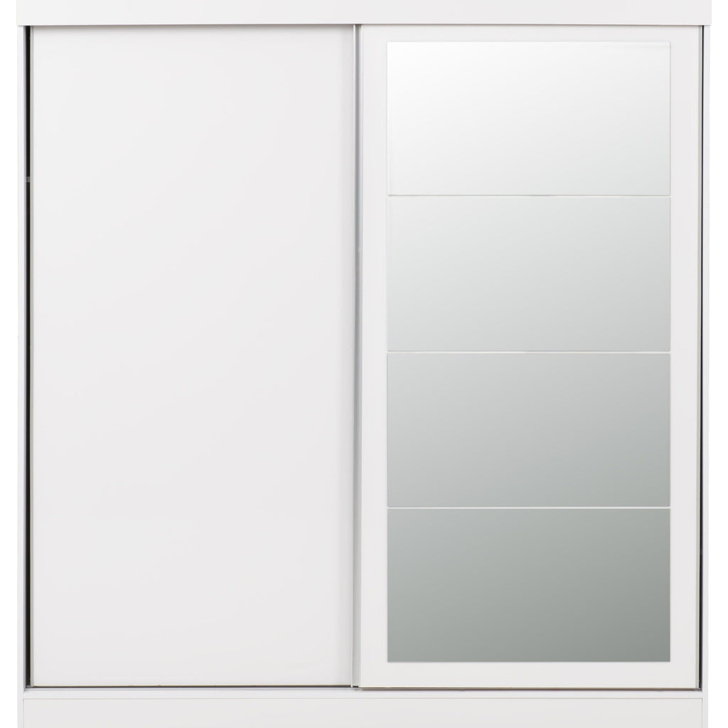 Nevada 2 Door Slider Wardrobe - White Gloss