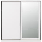 Nevada 2 Door Slider Wardrobe - White Gloss