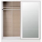 Nevada 2 Door Slider Wardrobe - White Gloss