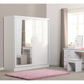 Nevada 2 Door Slider Wardrobe - White Gloss