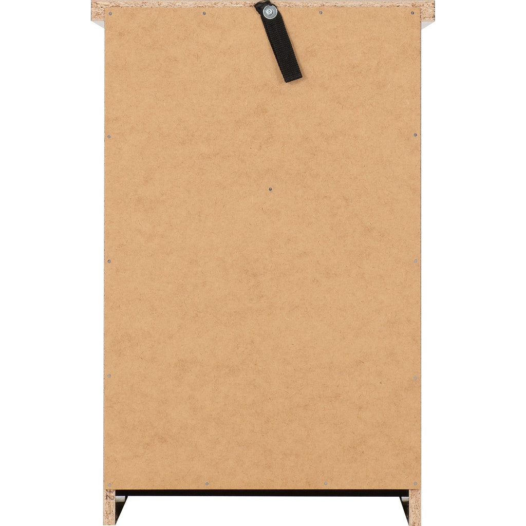 Nevada 2 Drawer Bedside - Black Gloss