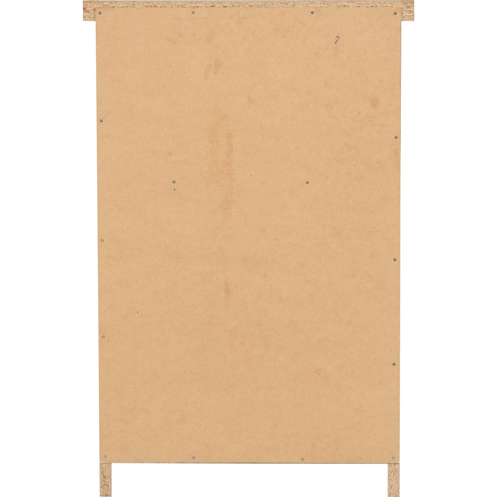 Nevada 2 Drawer Bedside - Oyster Gloss/Light Oak Effect Veneer