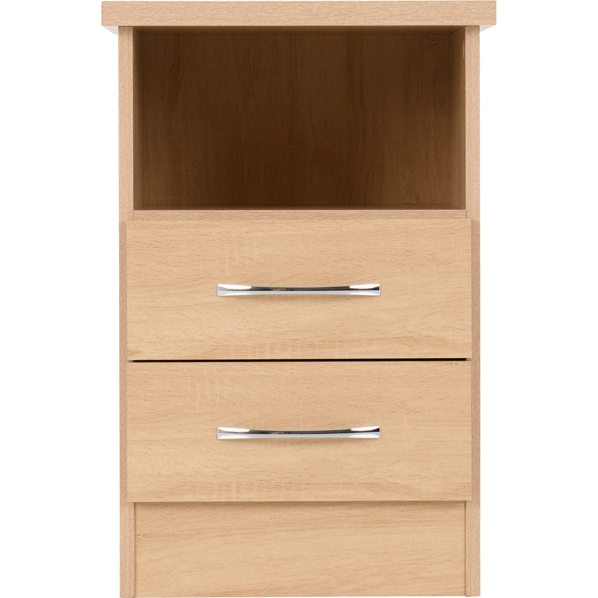 Nevada 2 Drawer Bedside - Sonoma Oak Effect