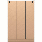 Nevada 3 Door 2 Drawer Wardrobe - Black Wood Grain