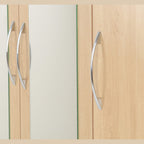 Nevada 3 Door 2 Drawer Wardrobe - Sonoma Oak Effect