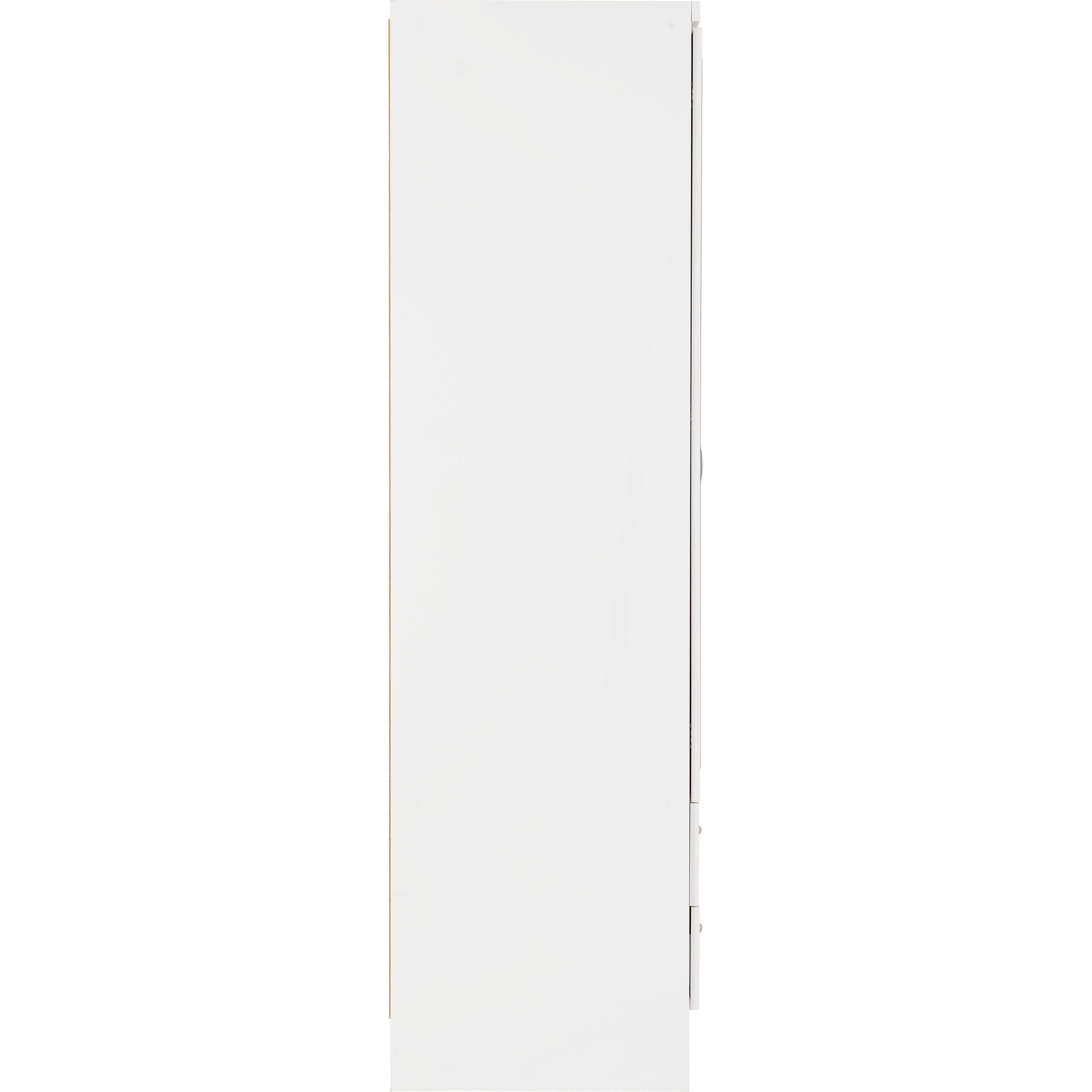 Nevada 3 Door 2 Drawer Wardrobe - White Gloss