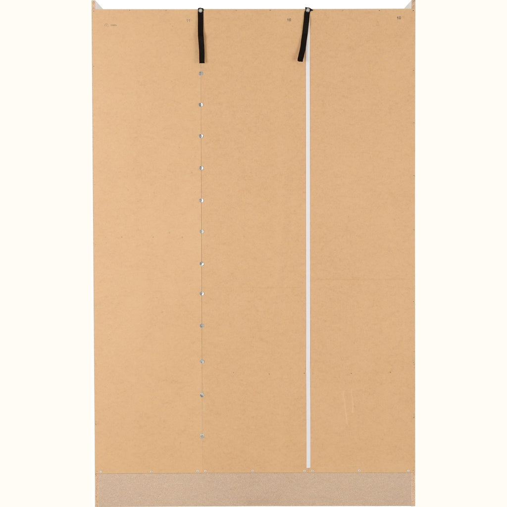 Nevada 3 Door 2 Drawer Wardrobe - White Gloss