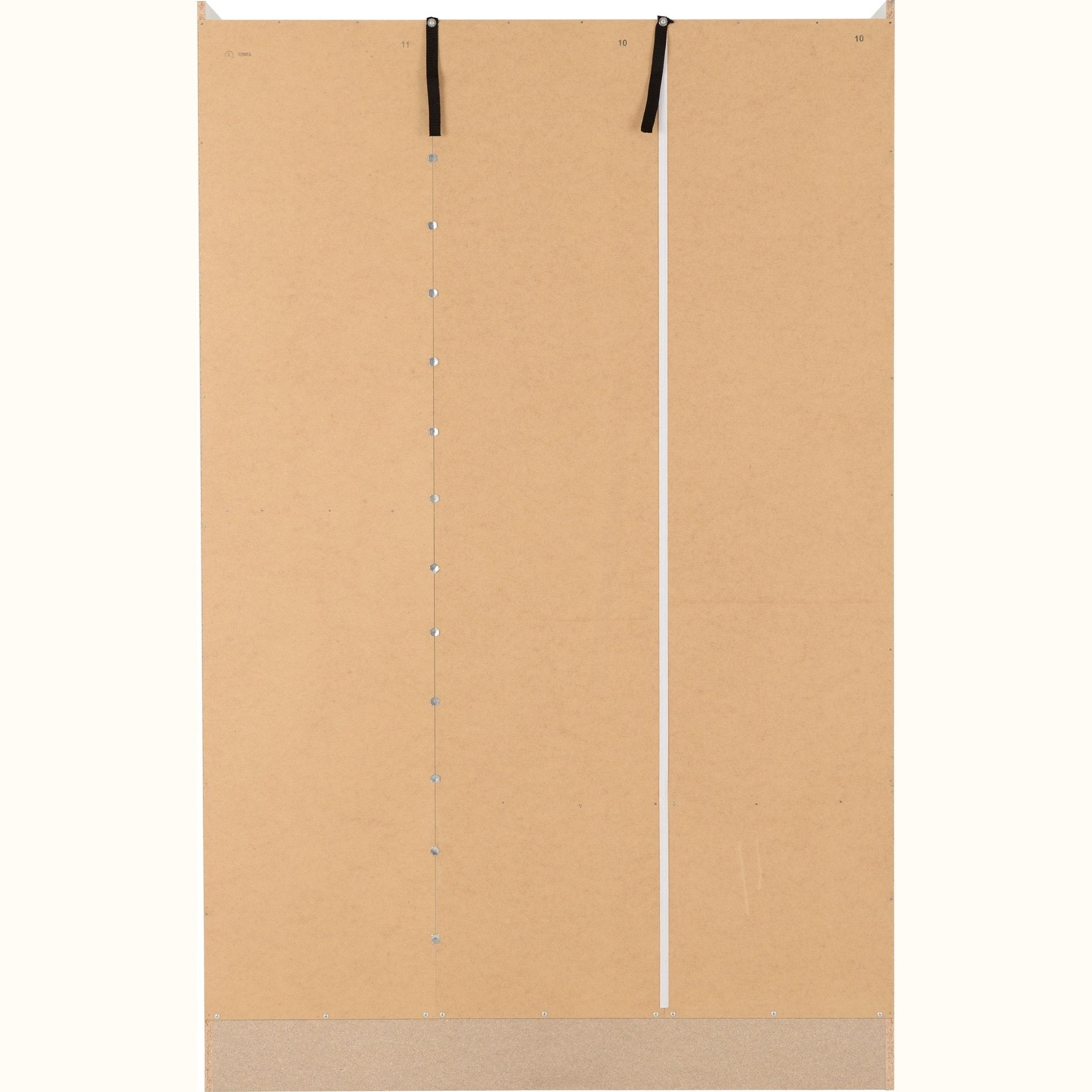 Nevada 3 Door 2 Drawer Wardrobe - White Gloss