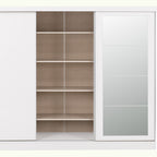 Nevada 3 Door Slider Wardrobe - White Gloss