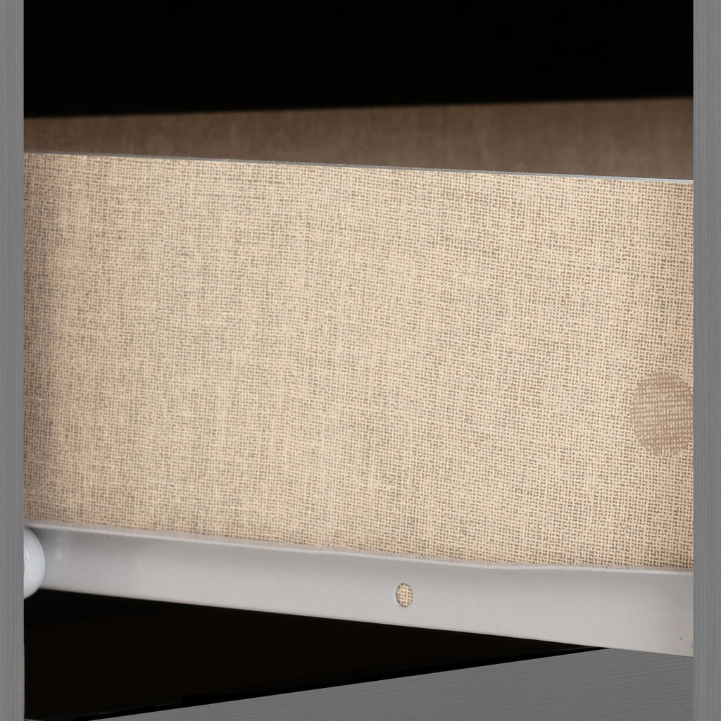 Nevada 3 Drawer Bedside - 3D Effect Grey