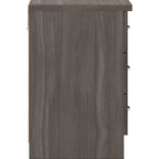 Nevada 3 Drawer Bedside - Black Wood Grain