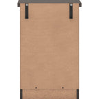 Nevada 3 Drawer Bedside - Black Wood Grain