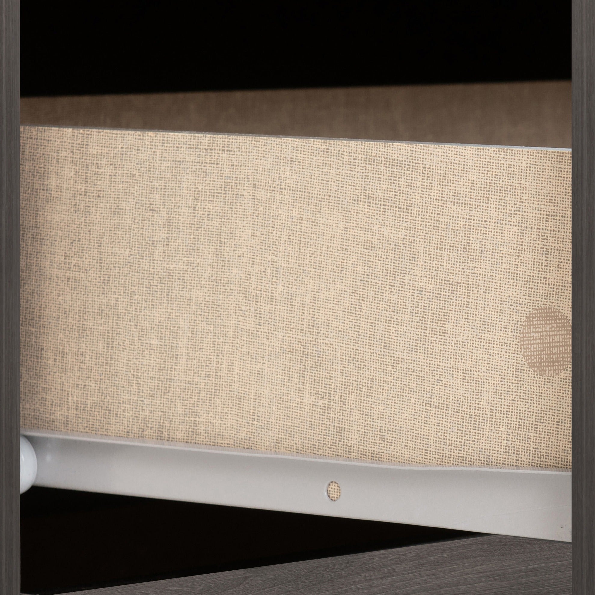 Nevada 3 Drawer Bedside - Black Wood Grain