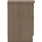 Nevada 3 Drawer Bedside - Rustic Oak Effect