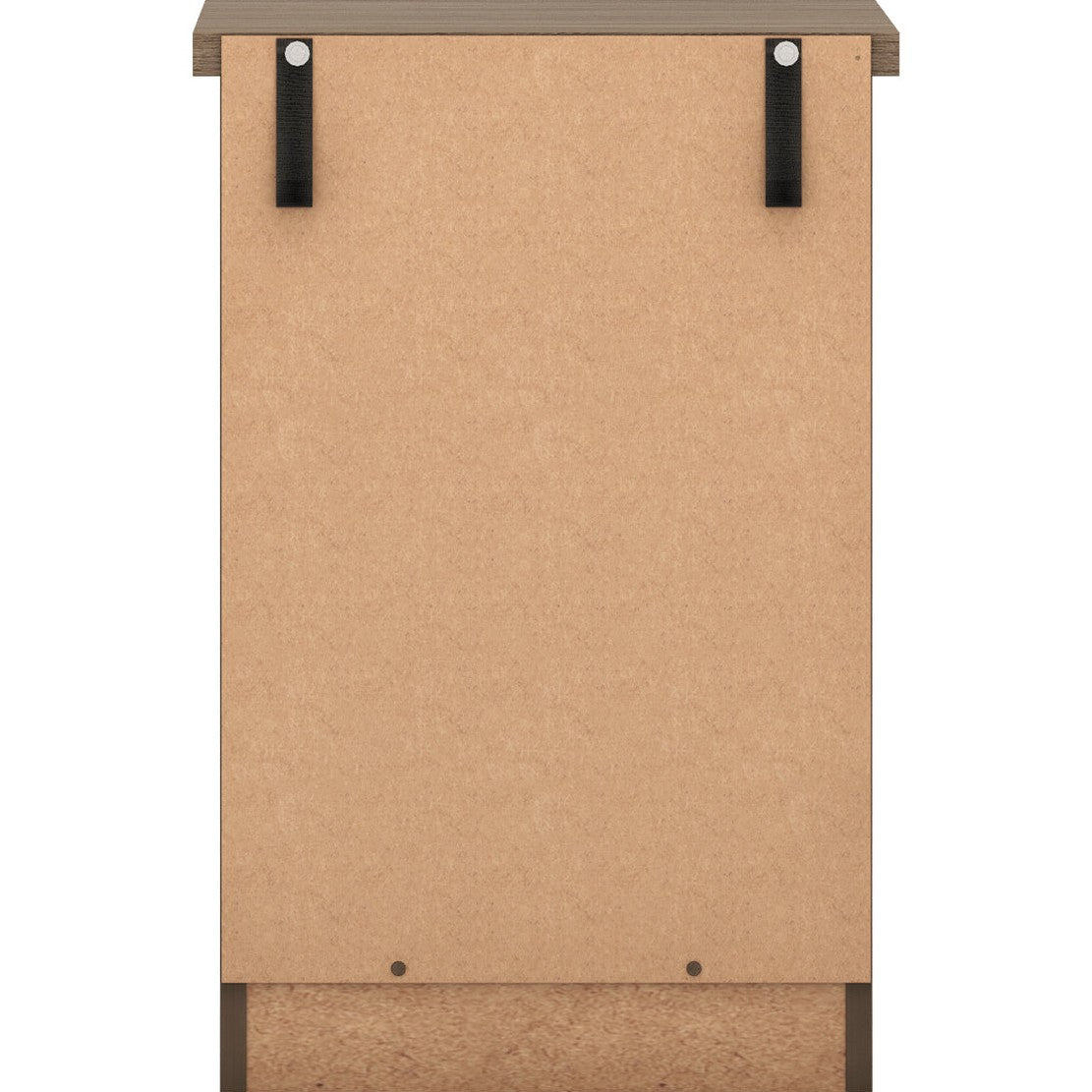 Nevada 3 Drawer Bedside - Rustic Oak Effect