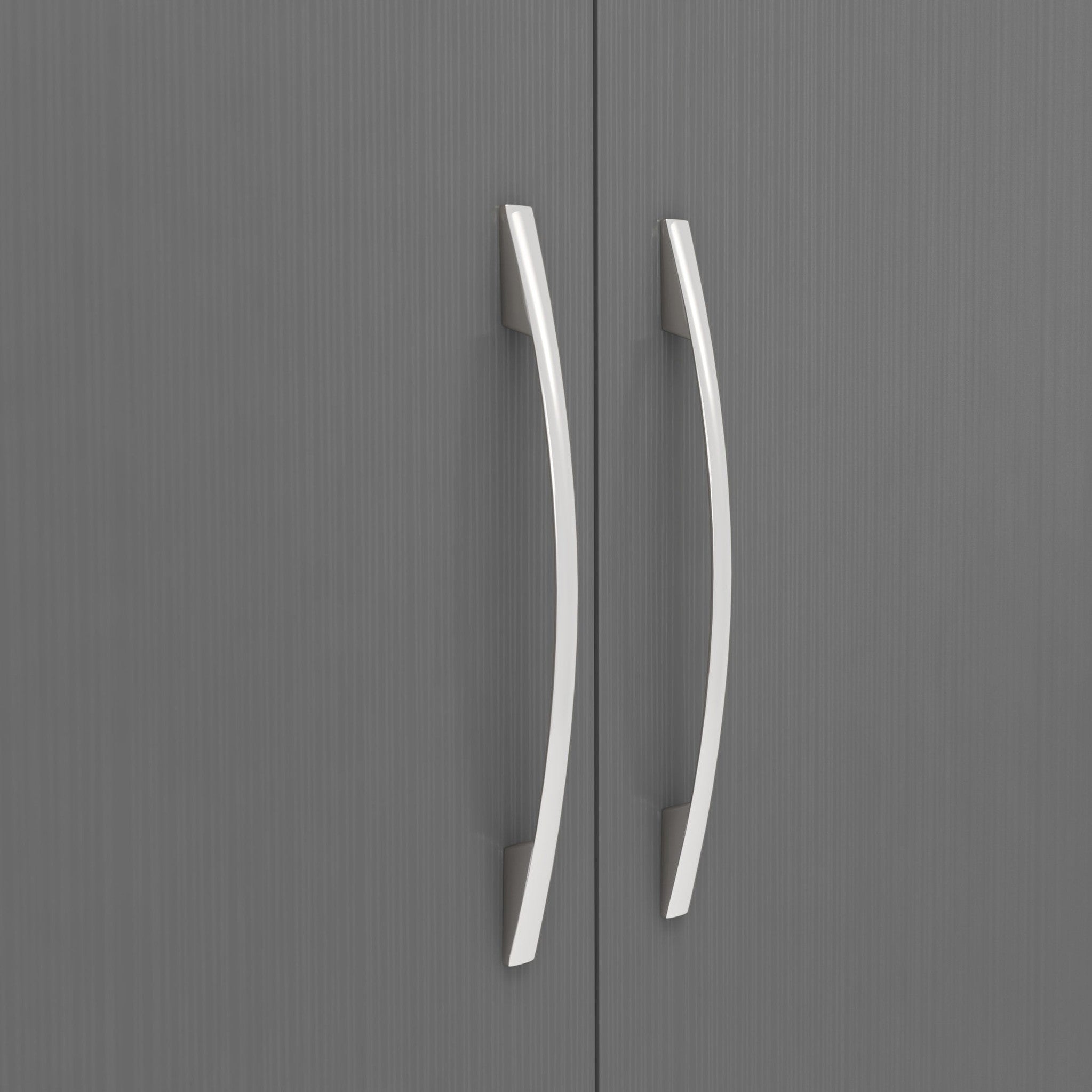 Nevada 3+2 Drawer Chest - 3D Effect Grey