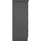 Nevada 3+2 Drawer Chest - 3D Effect Grey
