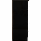 Nevada 3+2 Drawer Chest - Black Gloss