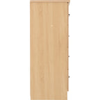 Nevada 3+2 Drawer Chest - Sonoma Oak Effect