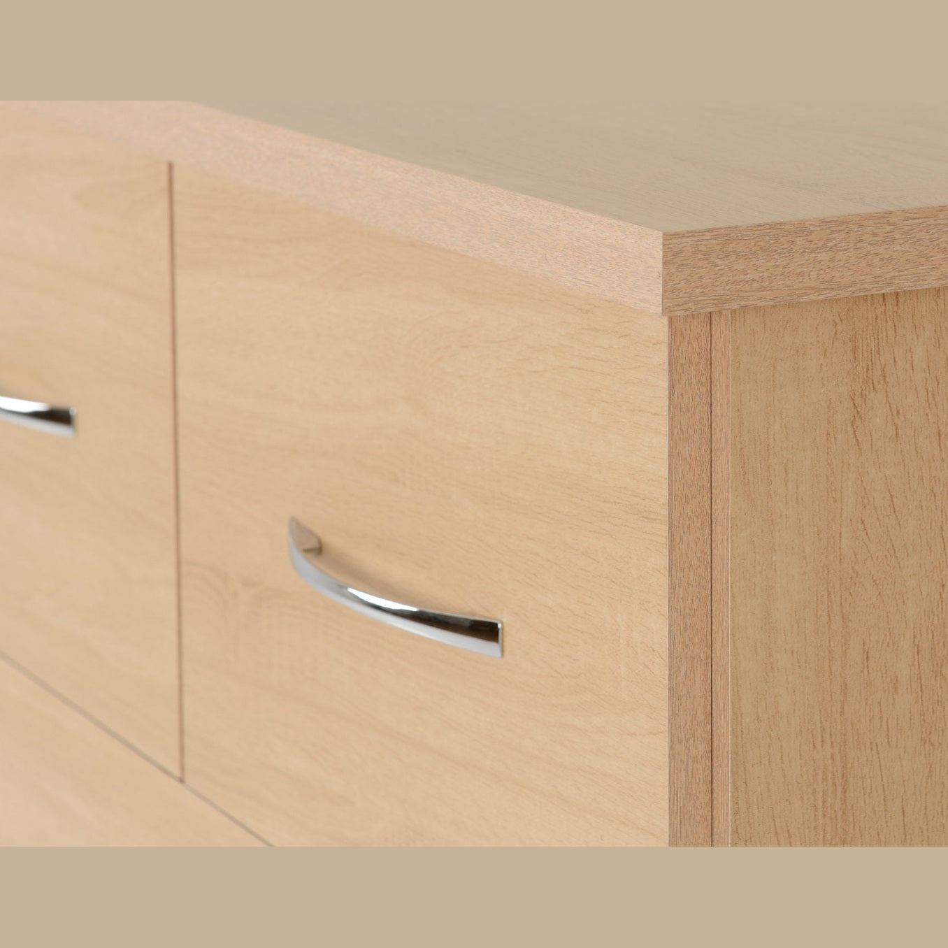 Nevada 3+2 Drawer Chest - Sonoma Oak Effect