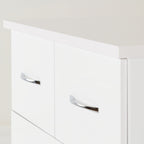 Nevada 3+2 Drawer Chest - White Gloss