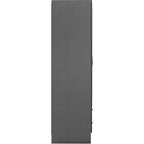 Nevada 4 Door 2 Drawer Wardrobe - 3D Effect Grey