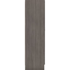 Nevada 4 Door 2 Drawer Wardrobe - Black Wood Grain