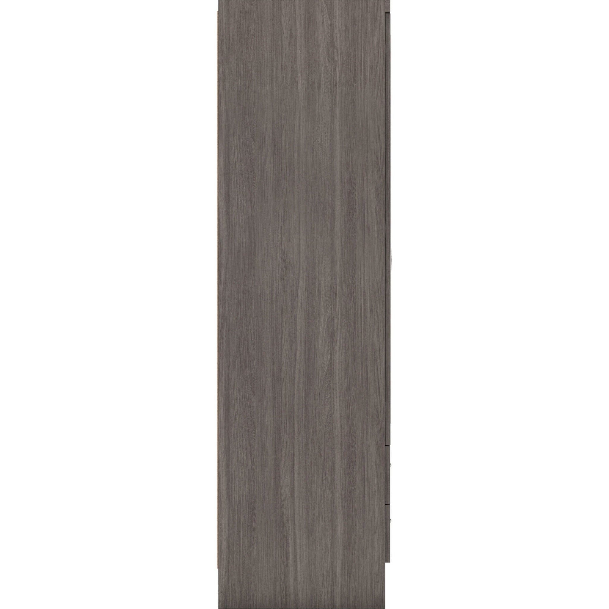 Nevada 4 Door 2 Drawer Wardrobe - Black Wood Grain