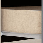 Nevada 4 Door 2 Drawer Wardrobe - Grey Gloss/Light Oak Effect Veneer