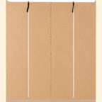 Nevada 4 Door 2 Drawer Wardrobe - White Gloss