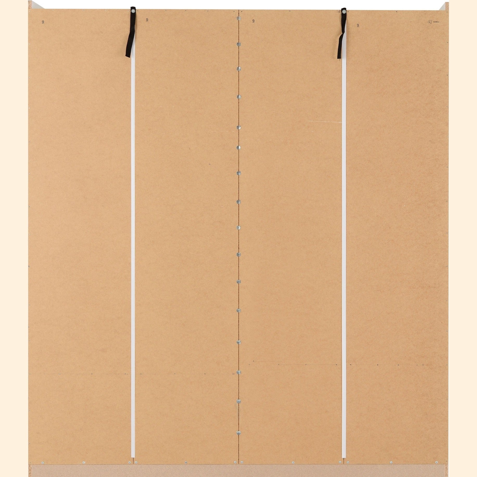 Nevada 4 Door 2 Drawer Wardrobe - White Gloss