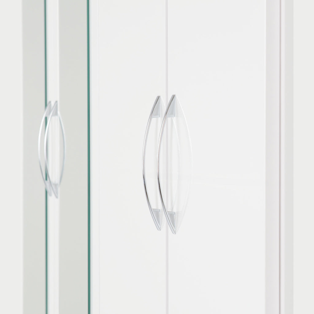 Nevada 4 Door 2 Drawer Wardrobe - White Gloss
