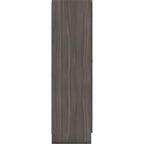 Nevada 6 Door 2 Drawer Wardrobe - Black Wood Grain