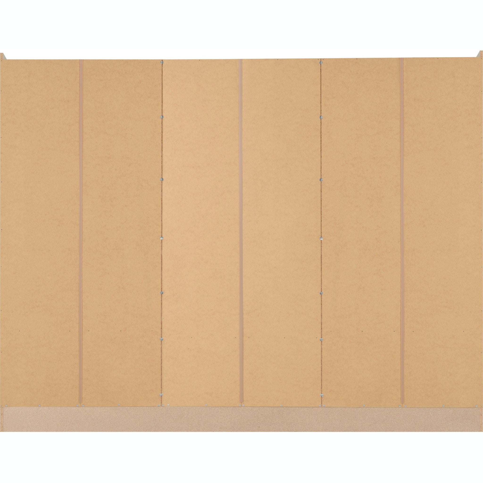 Nevada 6 Door 2 Drawer Wardrobe - Grey Gloss/Light Oak Effect Veneer