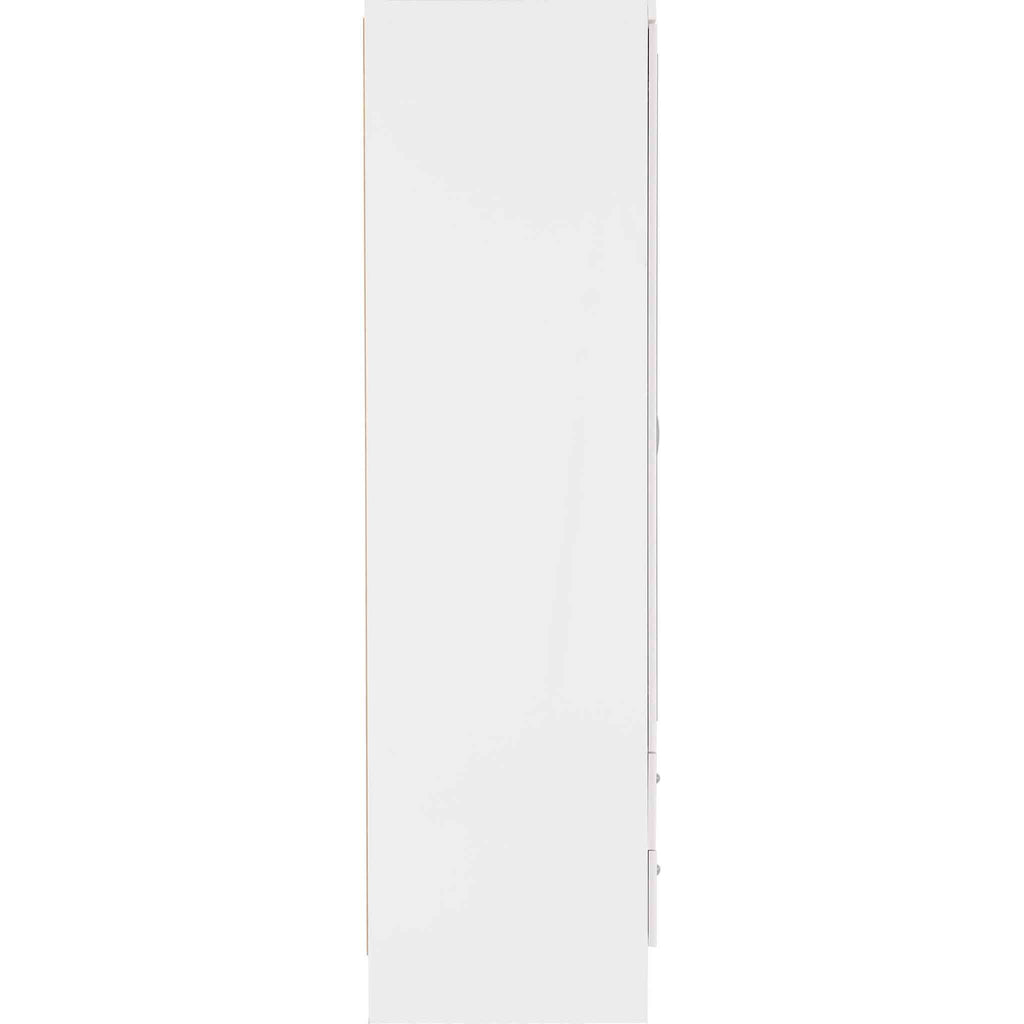 Nevada 6 Door 2 Drawer Wardrobe - White Gloss