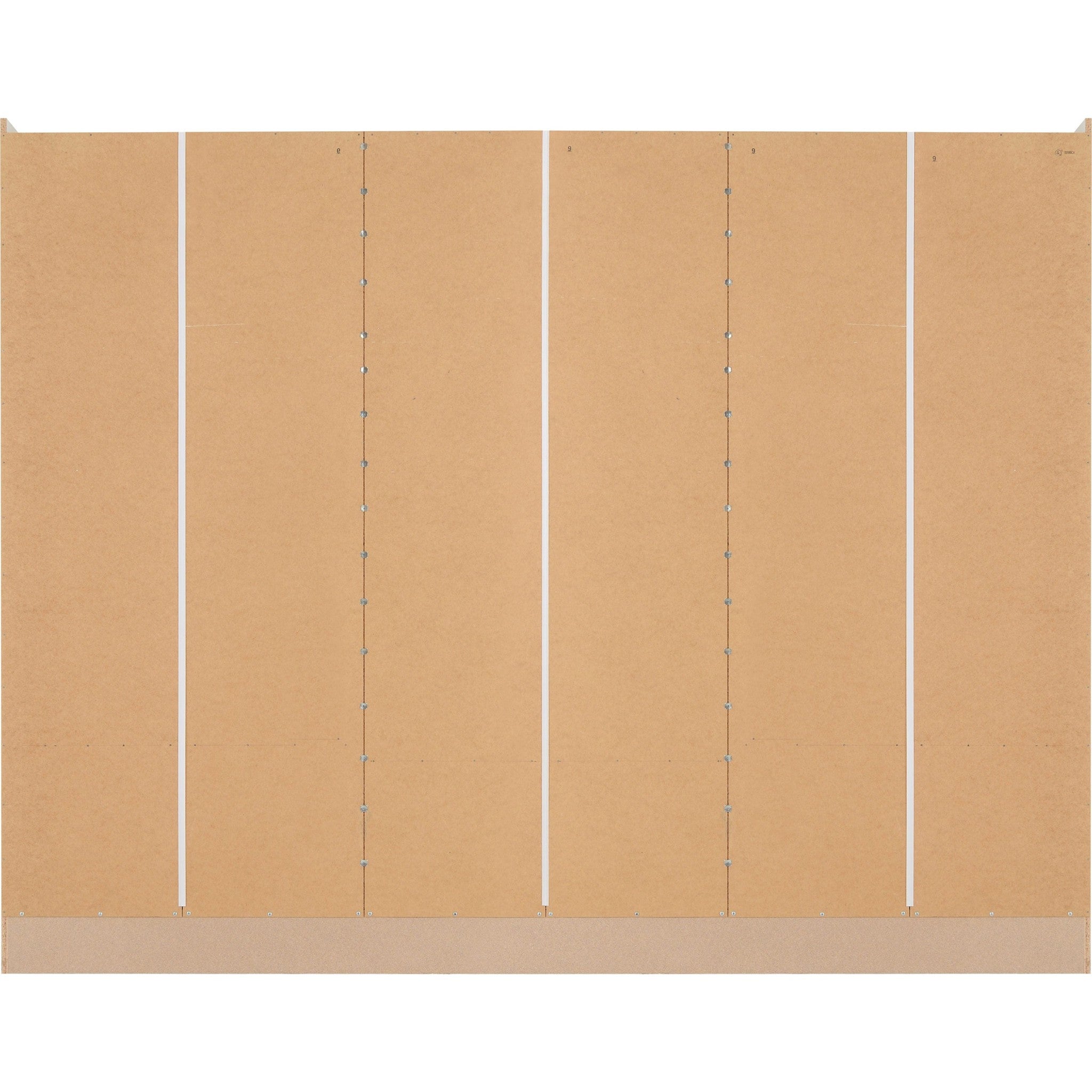 Nevada 6 Door 2 Drawer Wardrobe - White Gloss