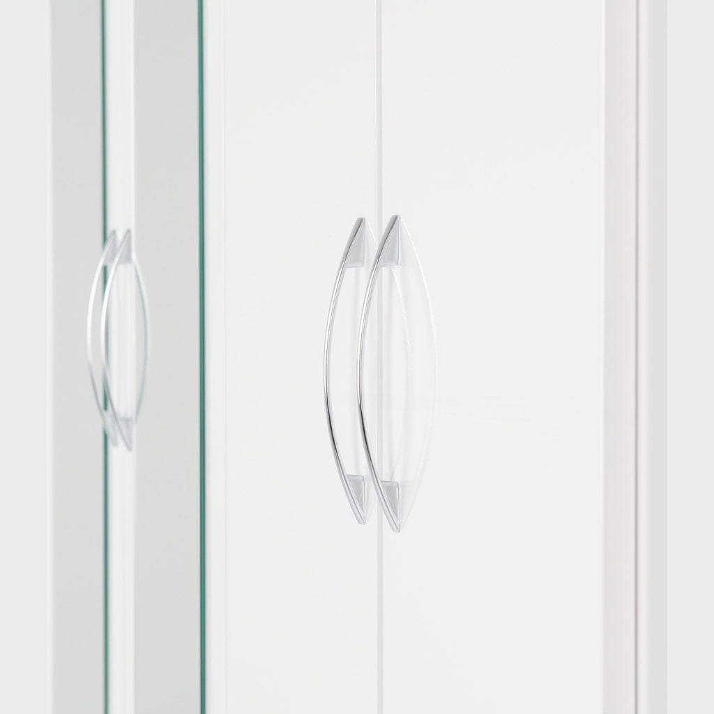 Nevada 6 Door 2 Drawer Wardrobe - White Gloss