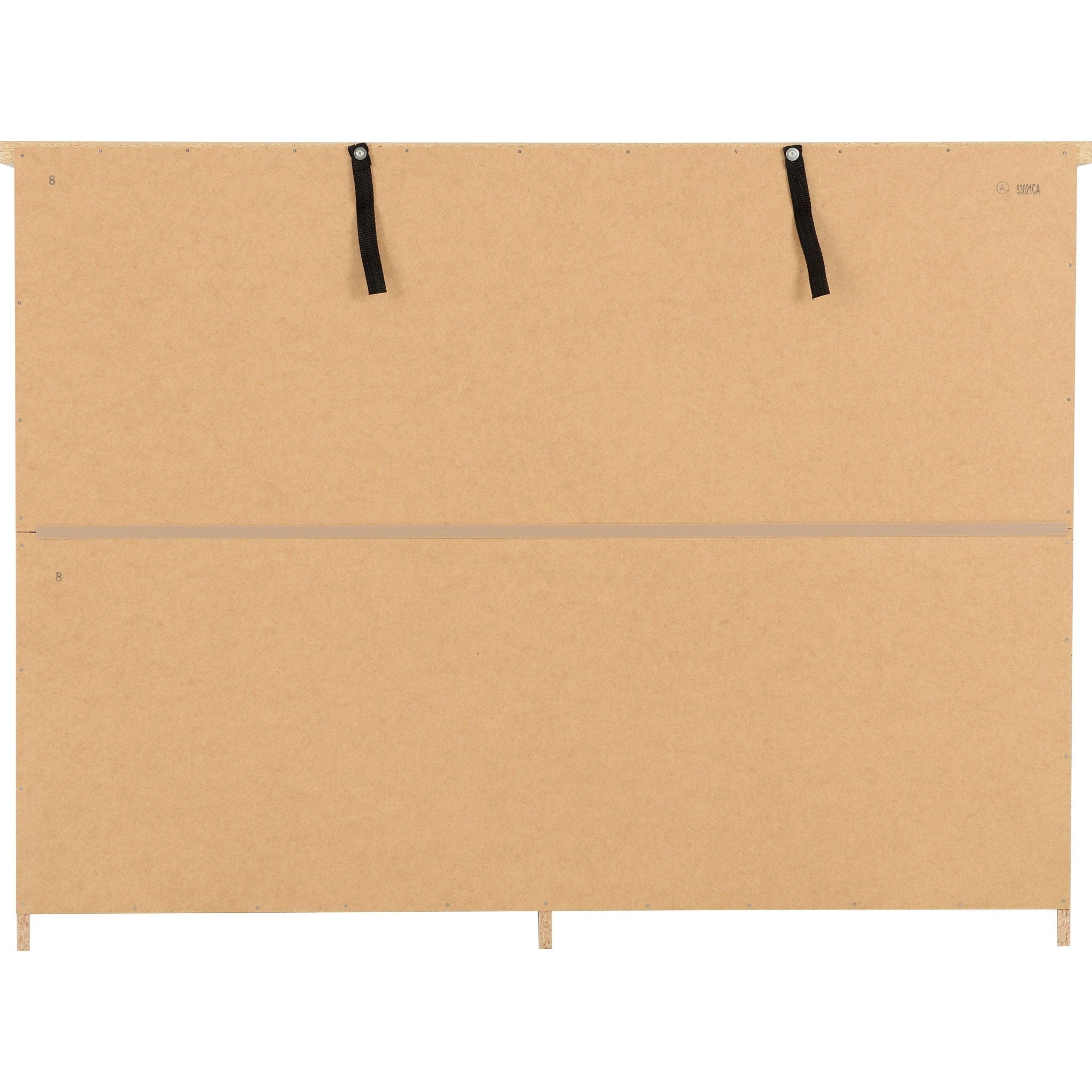 Nevada 6 Drawer Chest - Grey Gloss/Light Oak Effect Veneer