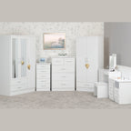 Nevada Dressing Table Set - White Gloss